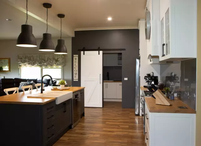 Kitchen with Butler and laundry combined