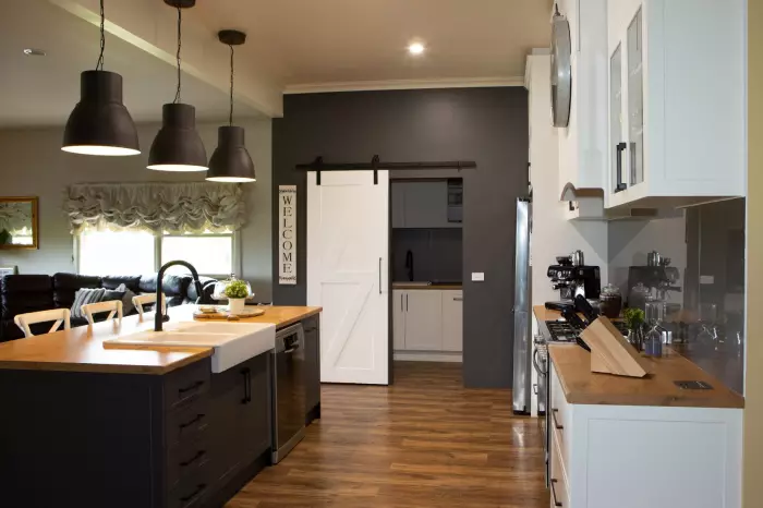 Kitchen with Butler and laundry combined